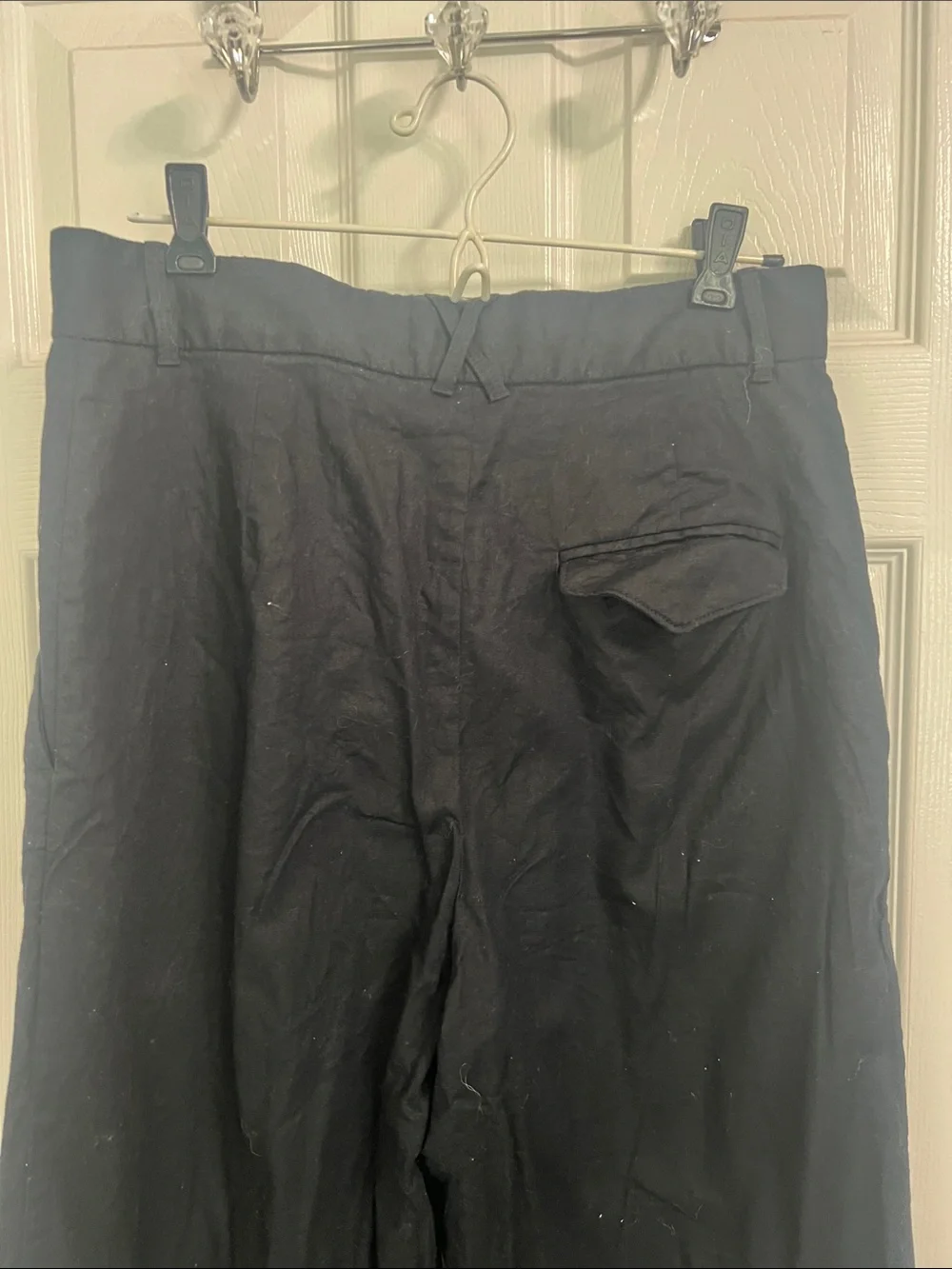 Banana Republic Linen Dress Pants - Tailored Straight Wide Leg, Size 10 Tall
